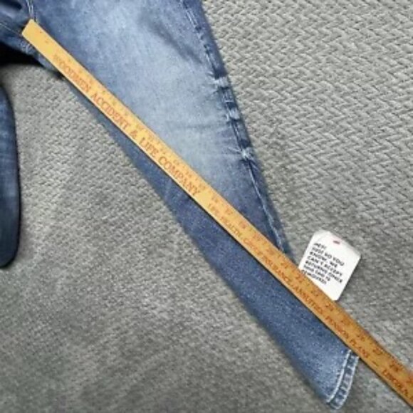 ASOS DESIGN Jeans Womens 28x30 Blue High Rise Farleigh Slim Straight‎ Mom NEW - Picture 5 of 10